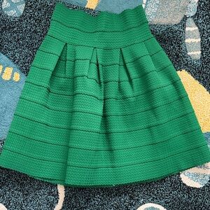 Anthropologie Chic Green A-Line Women's Skirt